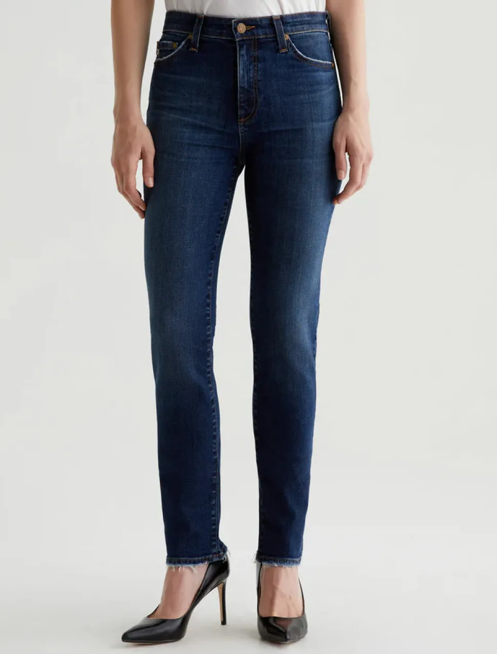 AG Jeans - Mari Extended Mid-Rise Slim Straight