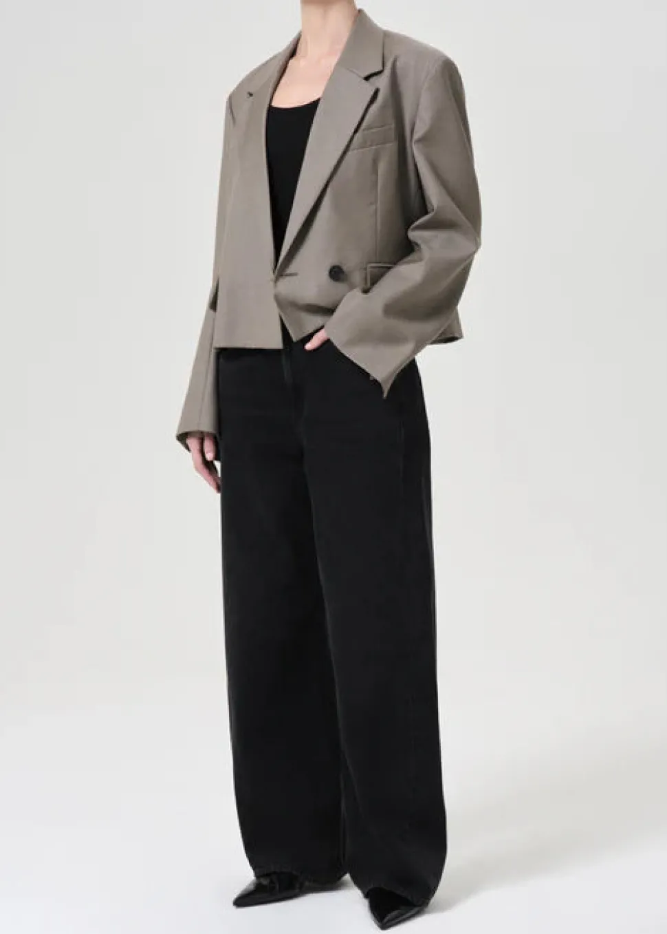 AGOLDE - Callie Cropped Blazer