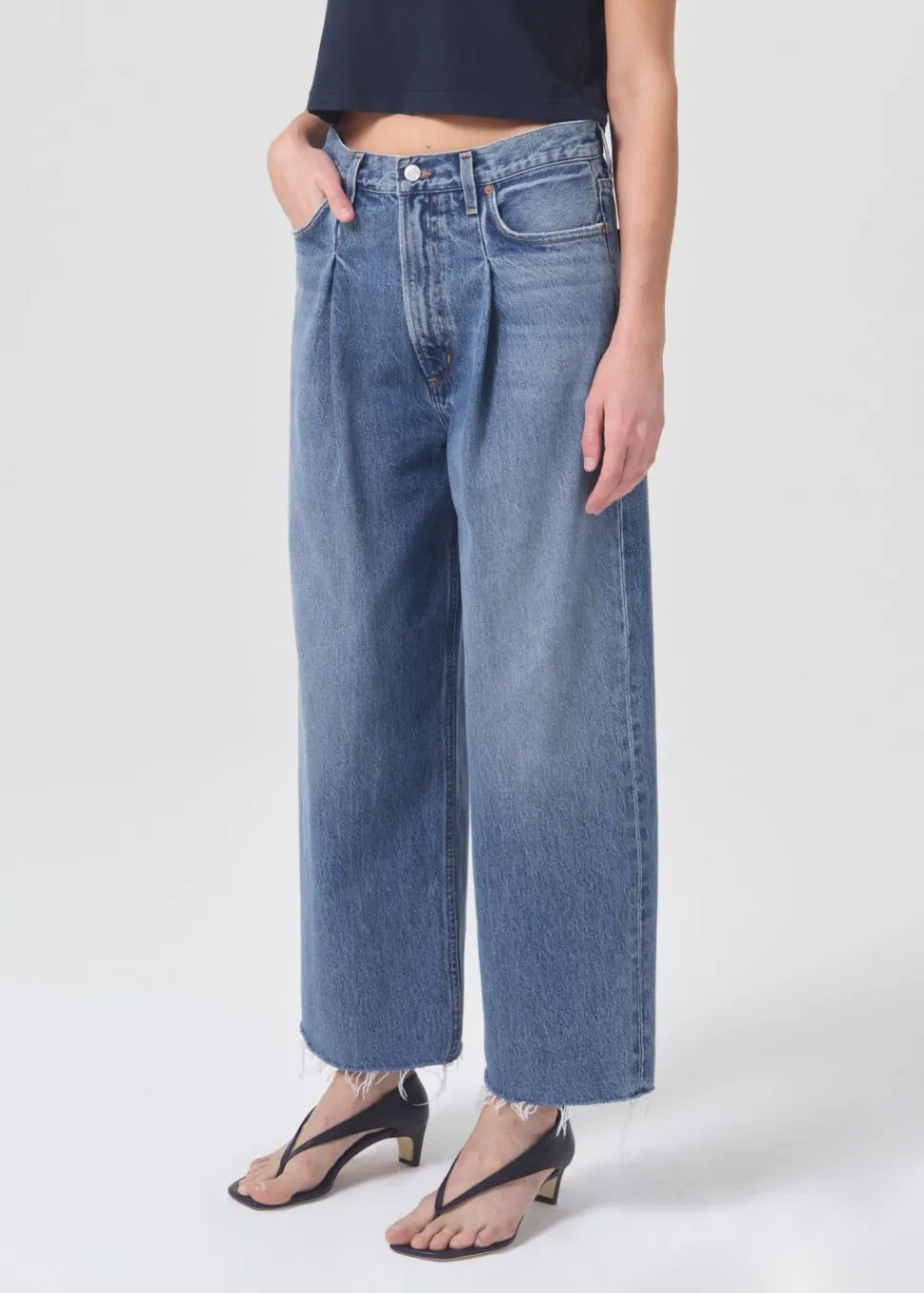 AGOLDE - Dagna High Waist Pleated Baggy