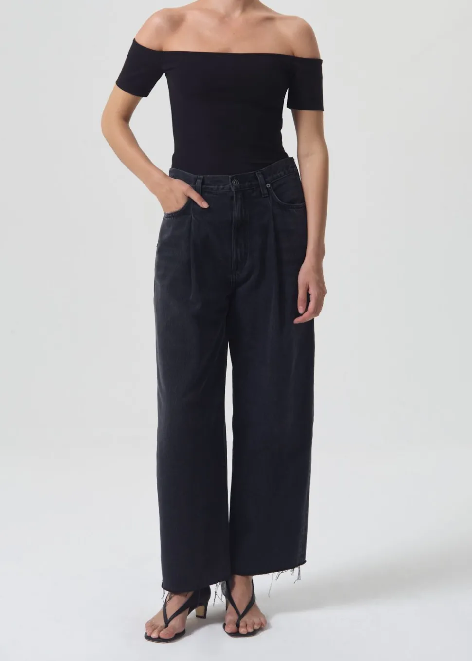 AGOLDE - Dagna High Waist Pleated Baggy