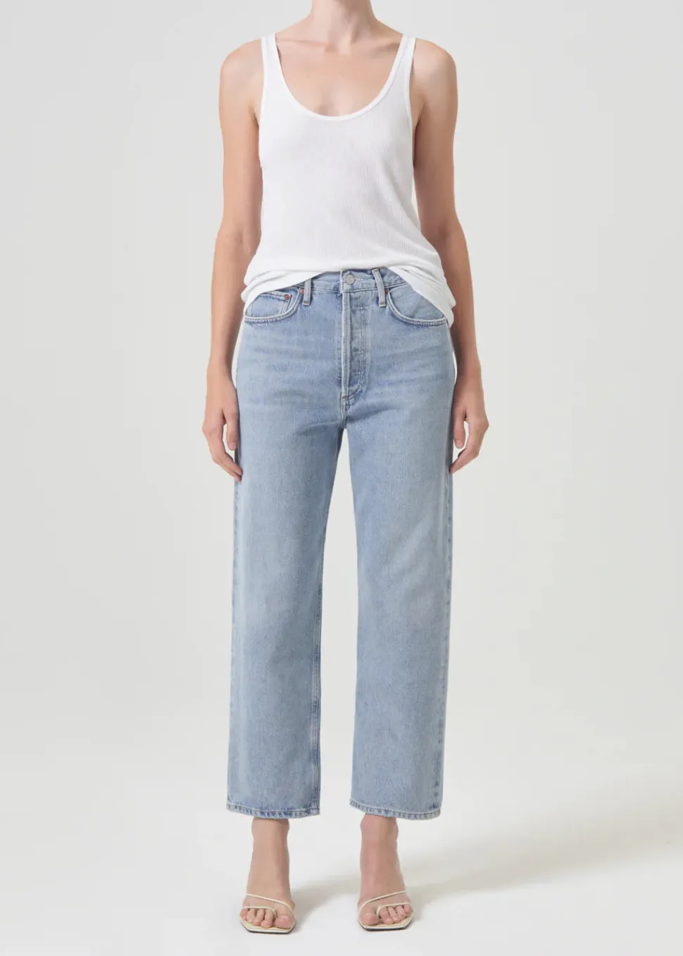 AGOLDE - 90's Crop Mid Rise Loose Straight