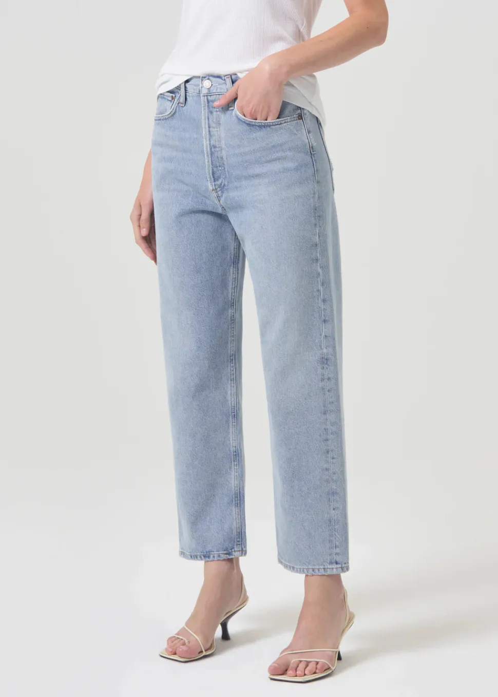 AGOLDE - 90's Crop Mid Rise Loose Straight