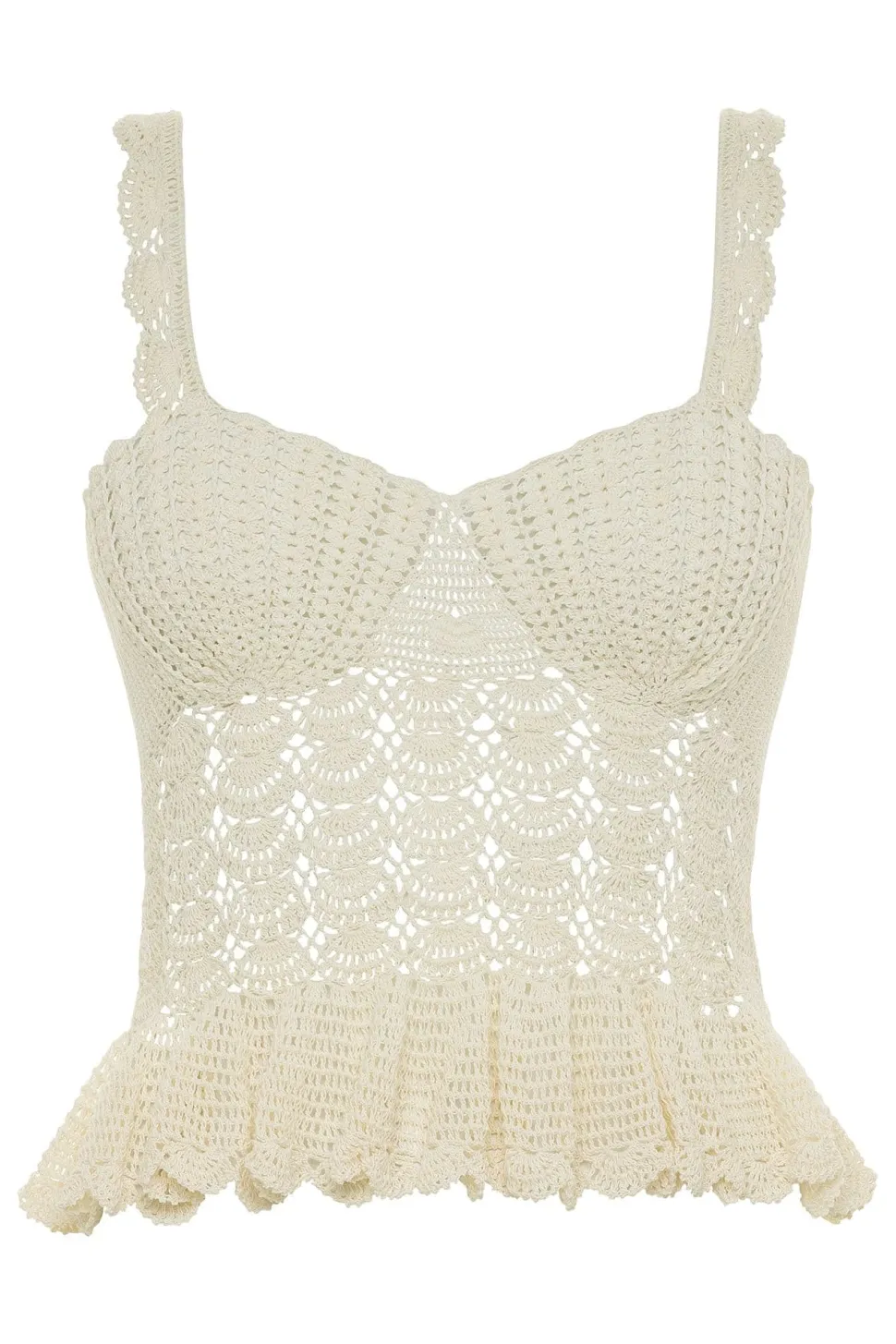 Carolina K - Crochet Seashell Top