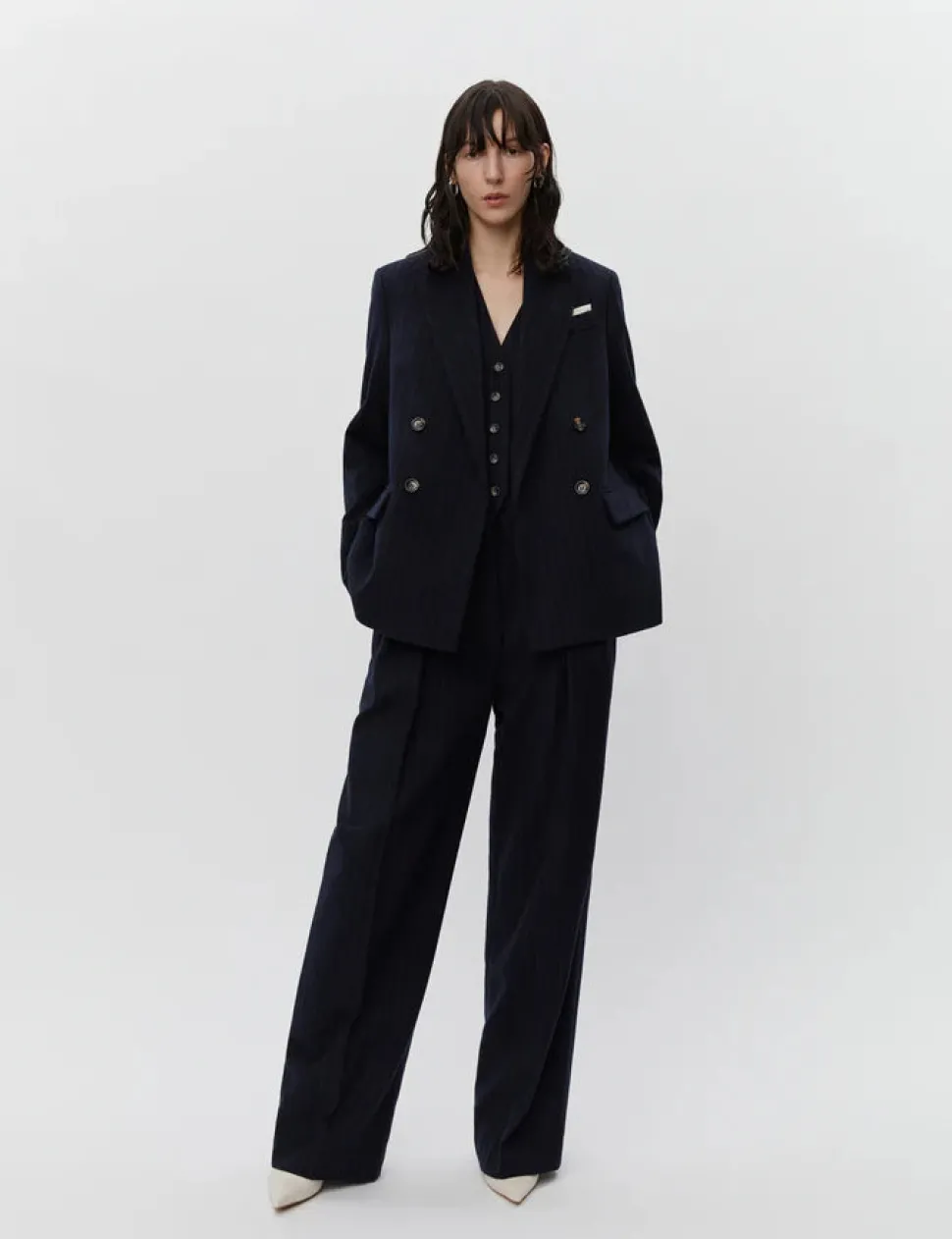 DAY - Preston Woolen Pinstripe