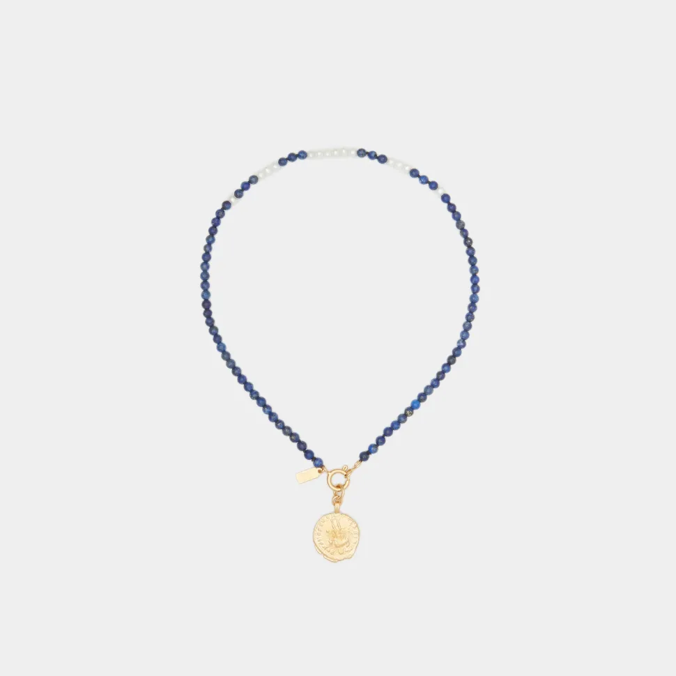 Deux Lions x Billie - Exclusive Lapiz Lazuli 18" Necklace