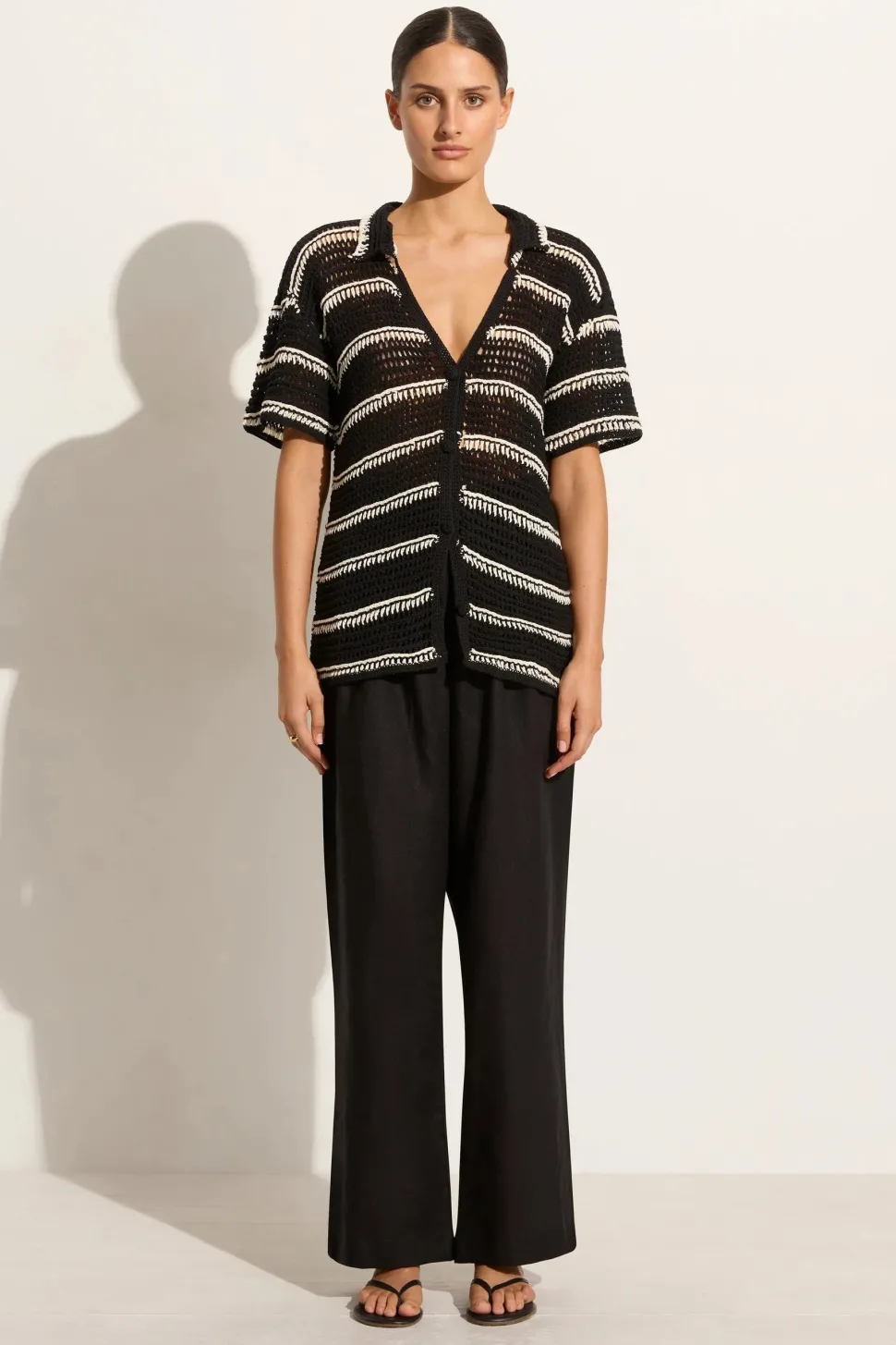 Faithfull the brand - Gioia Handmande Crochet Shirt