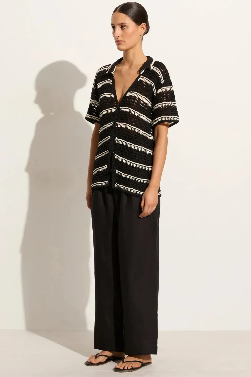 Faithfull the brand - Gioia Handmande Crochet Shirt