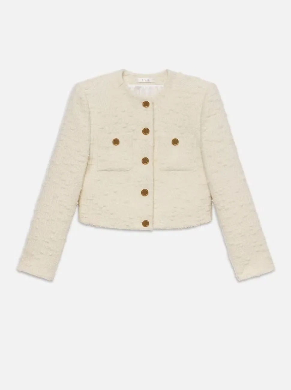 Frame - Cropped Button Front Jacket
