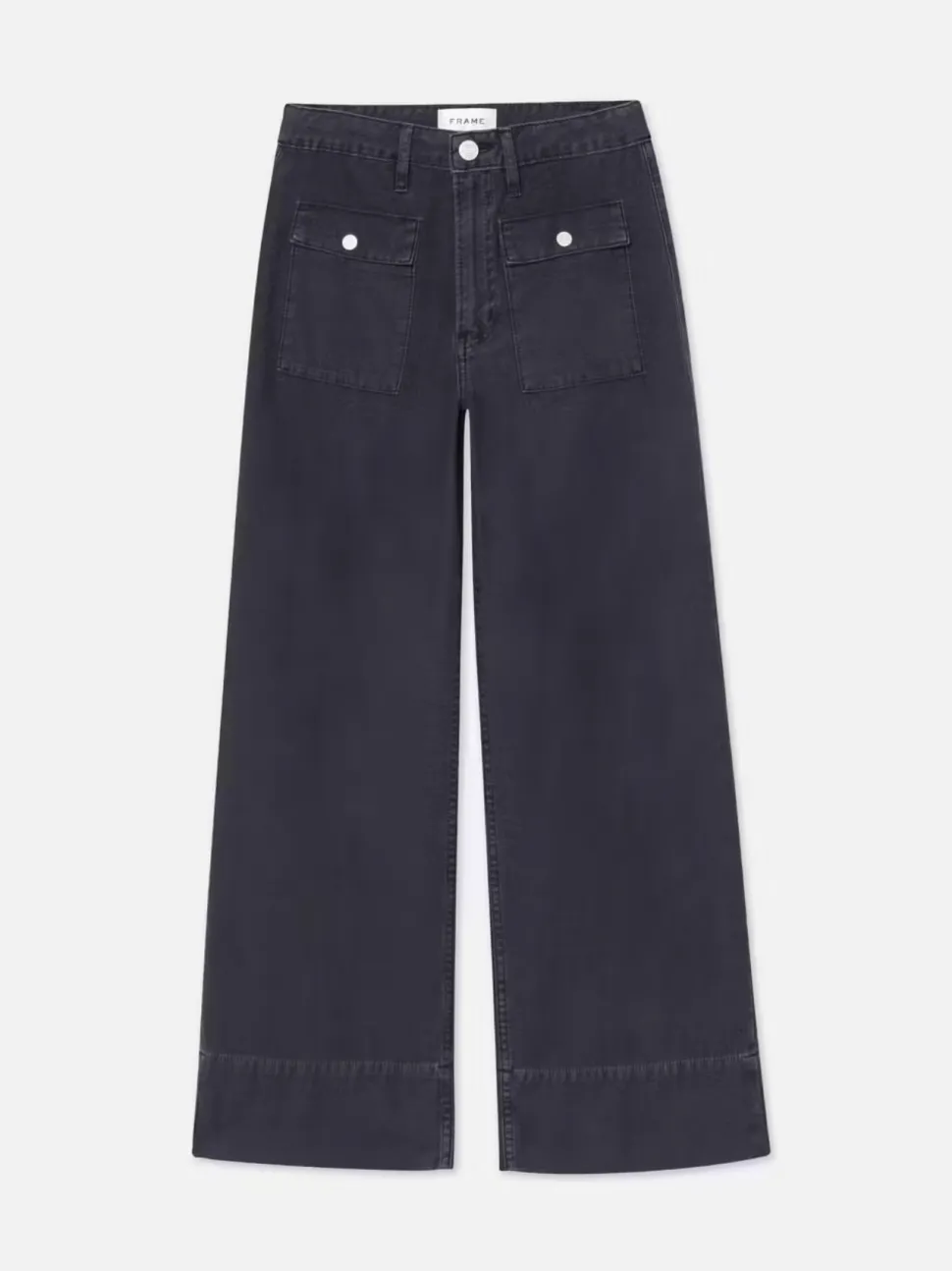 Frame - The 70's Patch Pocket Crop Straight