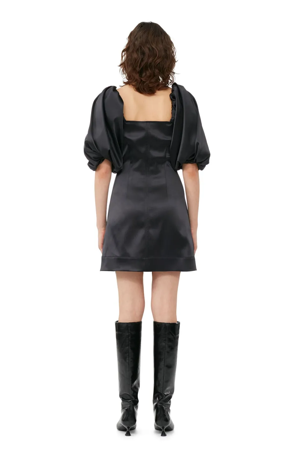 Ganni - Double Satin Mini Dress