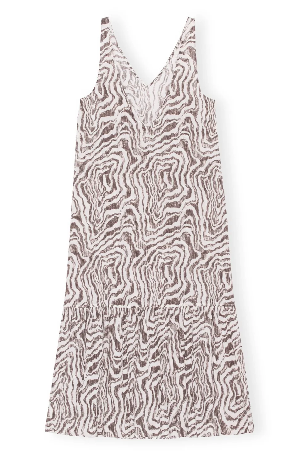 Ganni - Long Light Cotton Dress