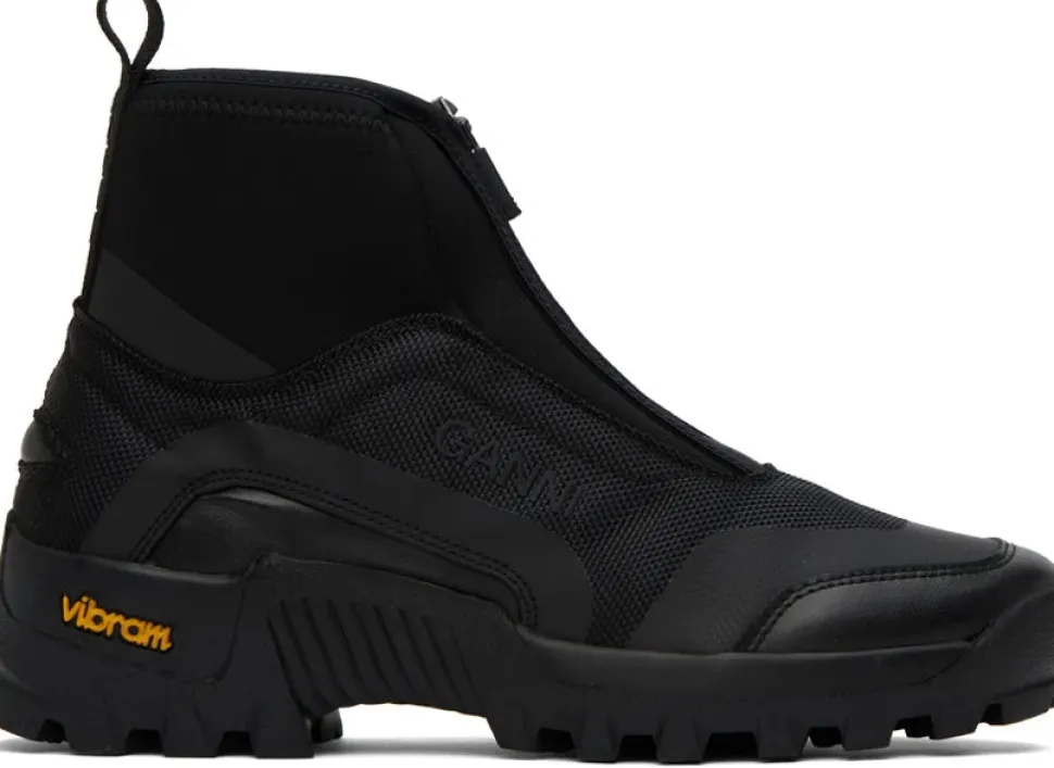 Ganni - Performance High Top Zip Sneaker
