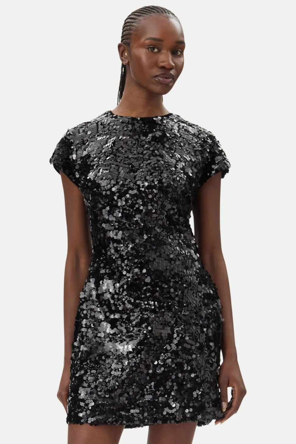 Ganni - Velvet Sequins Mini Dress