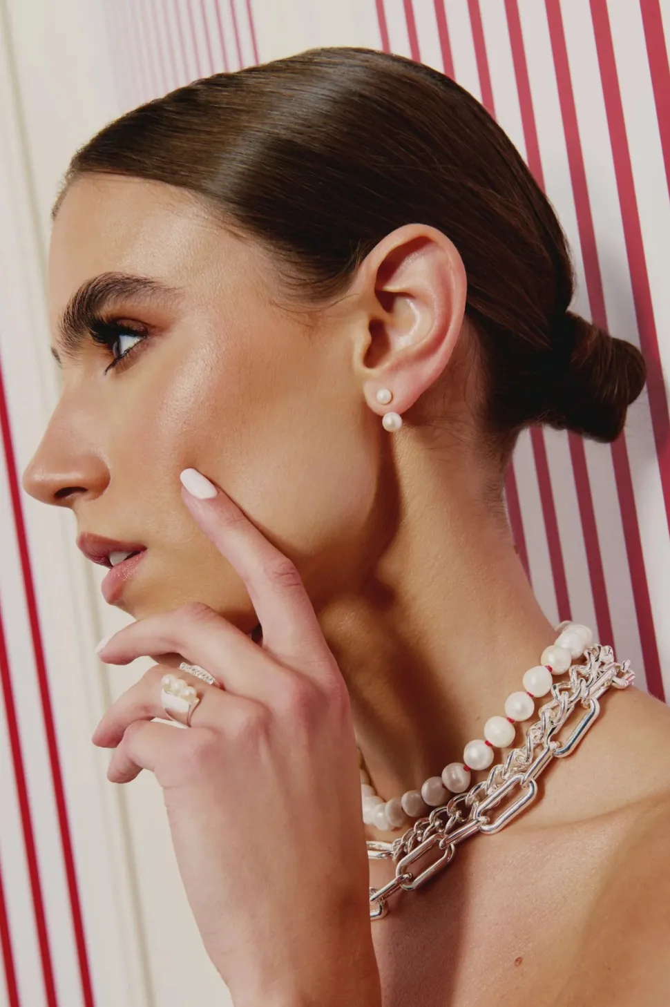Mademoiselle Jules - Mini Pearl Stud & Ear Jacket