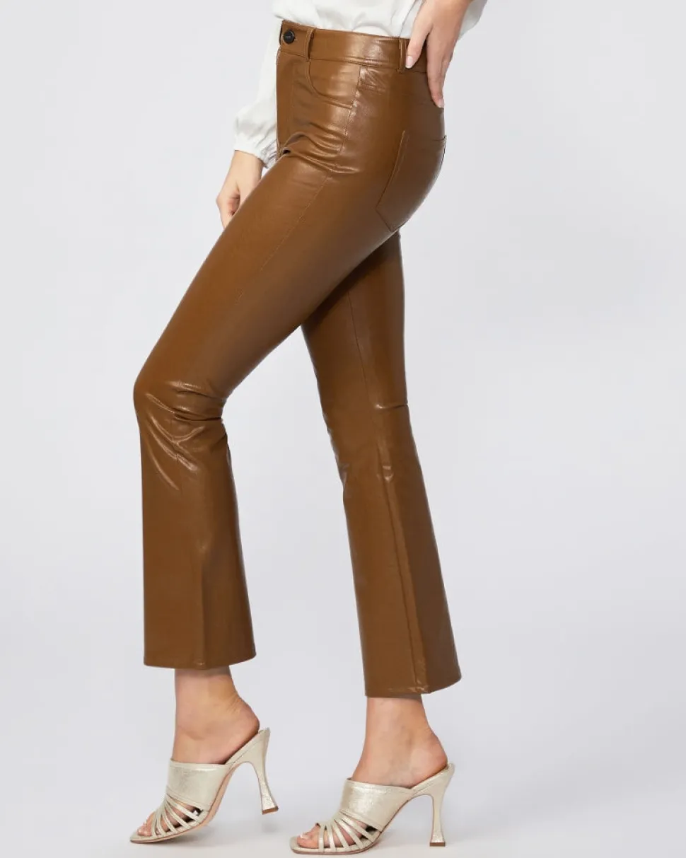 PAIGE - Claudine Vegan Leather Flare Pants