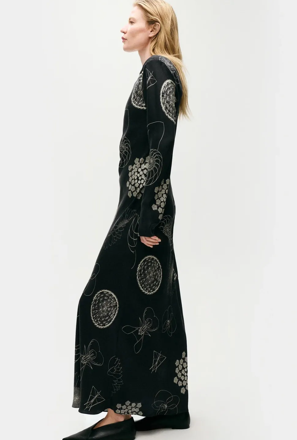 silk laundry - Full Sleeve Bias Dress