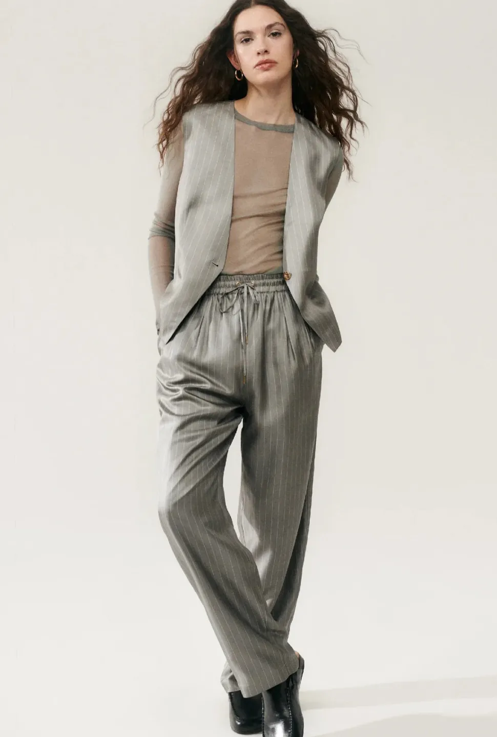 silk laundry - Twill Slouch Vest