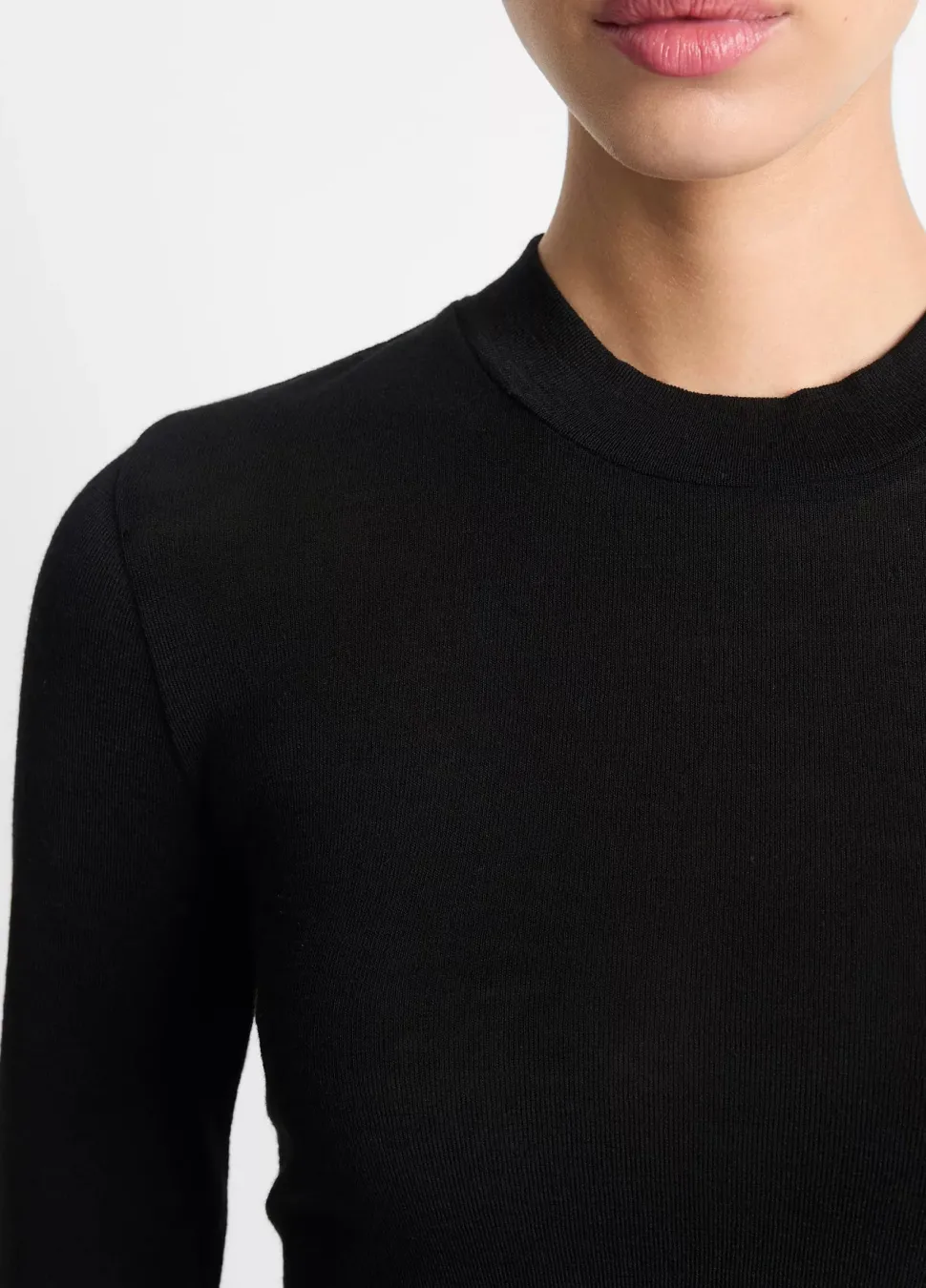 Vince - 3/4 Sleeve High Crew Top