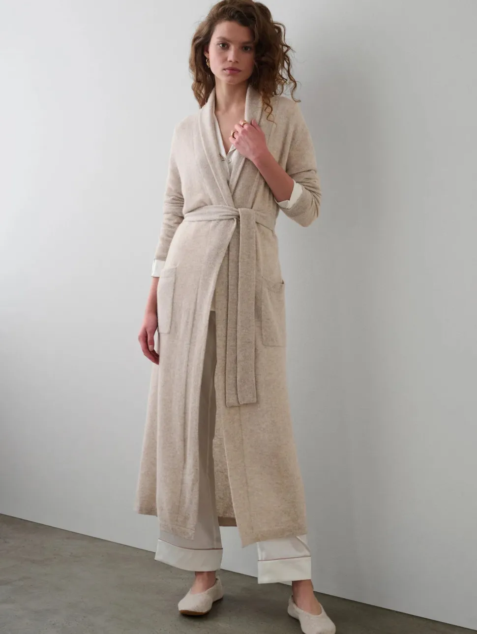 White and Warren White + Warren - Cashmere long robe